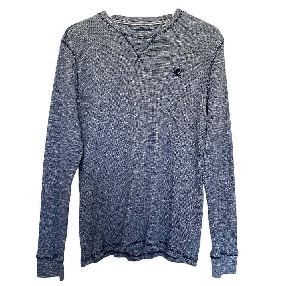 Express Waffle Knit Thermal Long Sleeve Stretch‎ Pullover Size Large